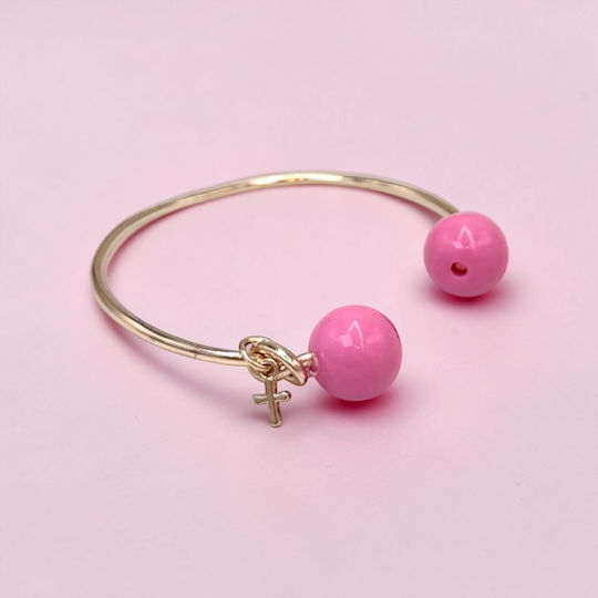 La Vie En Rose Christening Charm Handcuff Metal Rose Gold 25 Pieces