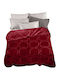 Marwa Pique Blanket Super Double 220x240cm Burgundy