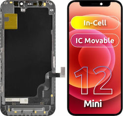 Екран със Сензорен Механизъм за Apple iPhone 12 mini (Черен) Екран със Сензорен Механизъм за Apple iPhone 12 mini (Черен)