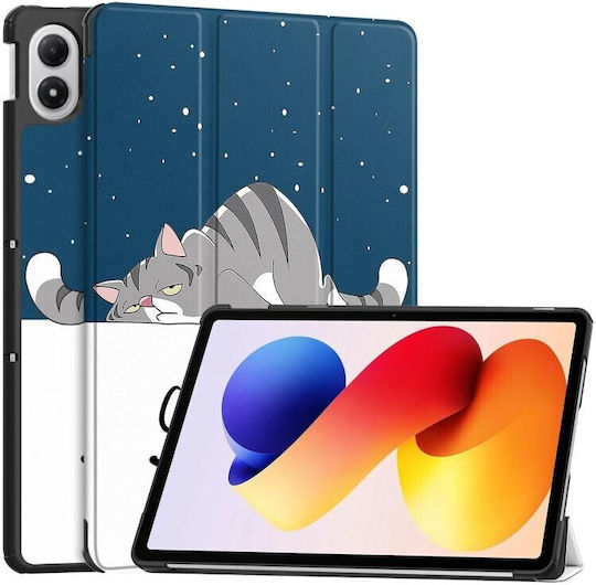 Custer Painted 3-fold Θήκη Xiaomi Redmi Pad 2 Pro Lazy Cat Oem