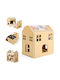 Kids Table Set with Chairs for Painting Wooden White Vevor