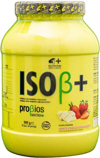 4+ Nutrition ISOβ+ Whey Protein Gluten Free White Choco Strawberry Flavor 900gr