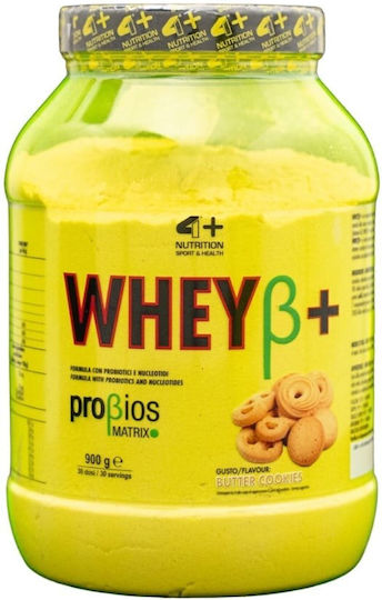 4+ Nutrition WHEYβ+ Πρωτεΐνη Ορού Γάλακτος Χωρίς Γλουτένη με Γεύση Butter Cookies 900gr