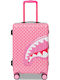 Sprayground Shinobi Sharks In Paris Cabin Hard Pink Suitcase Height 55cm
