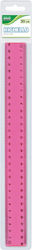 Transparent Plastic Ruler – 30 Cm 4 Colors In Hanging Bag