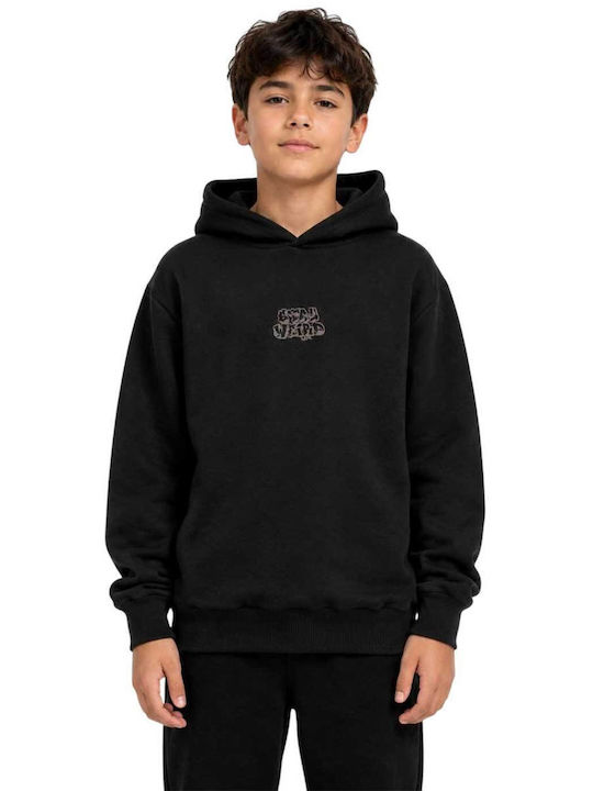 Kids Sweatshirt with Hood Black