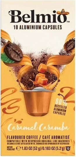 Капсули Nespresso Съвместими Belmio Caramel Caramba Карамел 10 Бройки