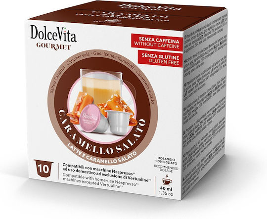 Κάψουλες Nespresso Συμβατές Dolce Vita Αλμυρή Καραμέλα 10 Τεμάχια