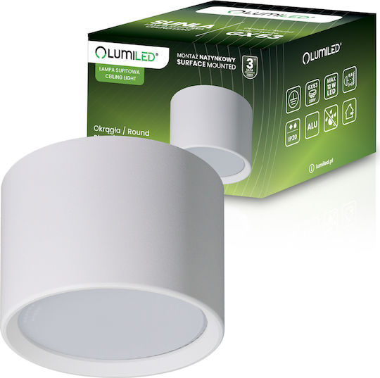 Sunla Tuba Gx53 Led Halogen Wall Light Ceiling Spot Cylinder White Lumiled
