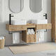 vidaXL Vanity Unit Without Sink W53xD35xH39cm Oak