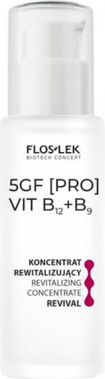 FlosLek 5GF [PRO] VIT B12+B9 Face Serum for Revitalization 30ml