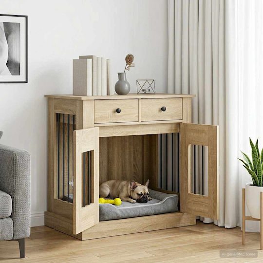 vidaXL Hundehütte für Hunde Innenbereich 80x47,5x80cm