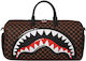 Sprayground Sharks In Paris Grin And Grind Sack Voyage Brown Artificial Leather M50xW25xH27cm