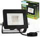 LED Flutlichter Zuna2 10w 900lm 6500k Ip65 Schwarzer phosphorischer