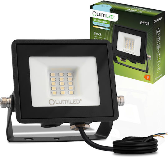 LED Flutlichter Zuna2 10w 900lm 6500k Ip65 Schwarzer phosphorischer
