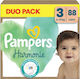 Pampers Babywindeln mit Klebeband Harmonie Nr. 3 für 6-10kg 88 Stück