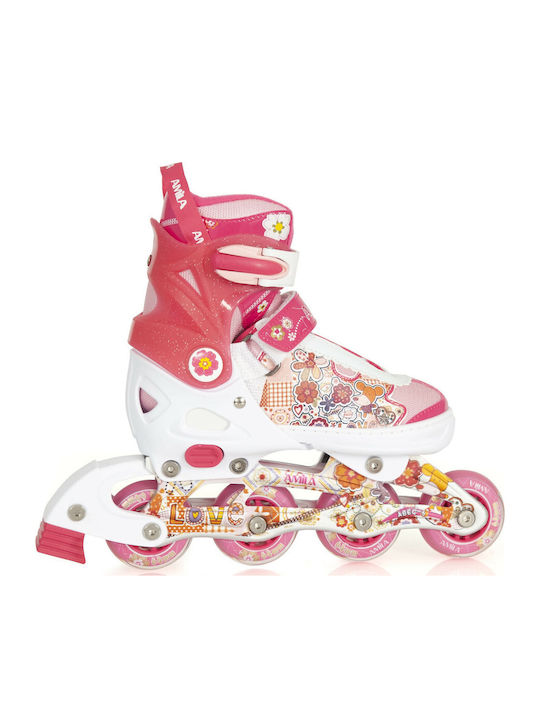 AMILA Inline Ролери Бели Детски AMILA Inline Ролери Бели Детски
