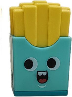 Mathv Anspitzer & Radiergummi 2 1 Sharpener & Eraser French Fries 4 Farben Grün