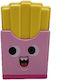 Mathv Anspitzer & Radiergummi 2 1 Sharpener & Eraser French Fries 4 Farben Rosa