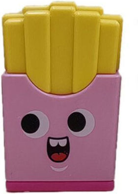Mathv Anspitzer & Radiergummi 2 1 Sharpener & Eraser French Fries 4 Farben Rosa