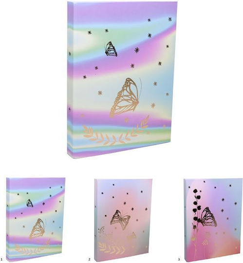 Oem Κλασερ Α4 2 Κρικους Holographic Butterfly Ass