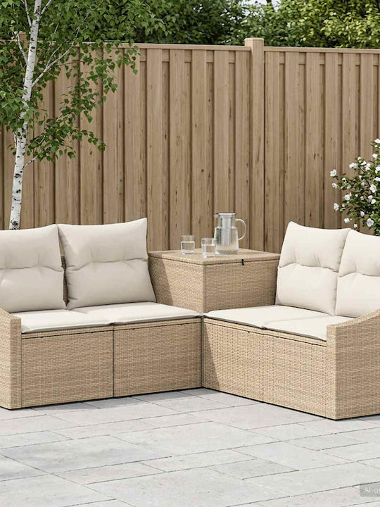 Γωνιακός Καναπές Εξωτερικού Χώρου Rattan