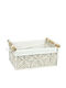 ED Collection Decorative Wicker Basket White 33x22x14cm AP12166O