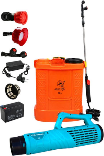 Pachet pompă pulverizator electric 12 L regulator de presiune cu baterie include atomizor electric 90 W Cobi Smart