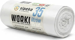 Sipeko Σακούλες Απορριμάτων Χωρητικότητας 35lt 60x50cm 25τμχ Διάφανες