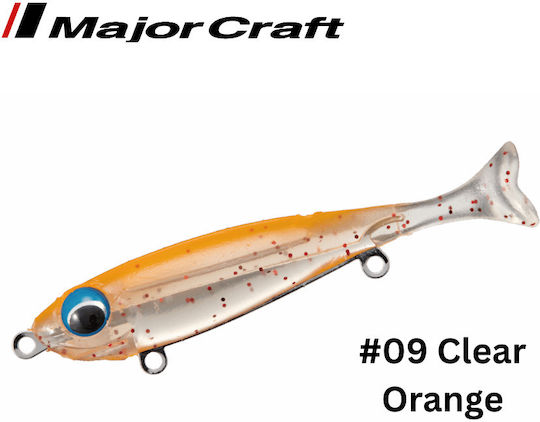 MajorCraft Rockliver Still Shad Τεχνητό Δόλωμα #09 Clear Orange