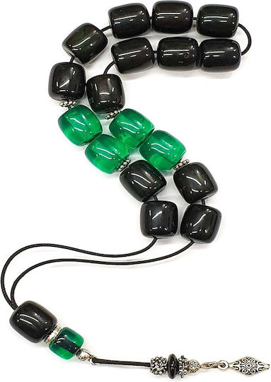 Roloi Komboloi Worry Beads with 17 Beads Made of Resin Length 31cm Multicolour