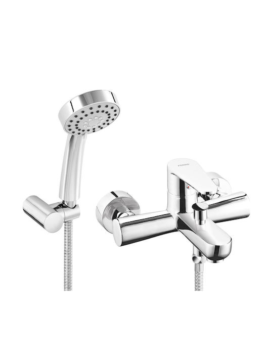 Ferro Algeo Baterie Amestecare Cadă Set Complet Argintie
