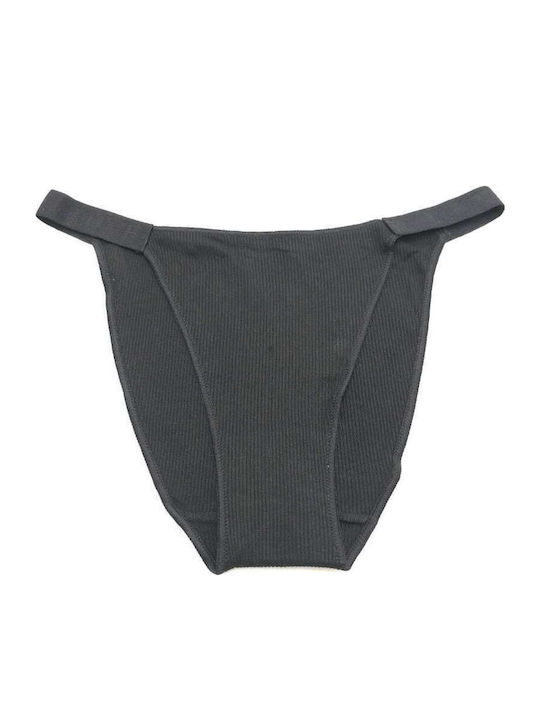 Dyana Hoch Taille Damen-Slip Schwarz