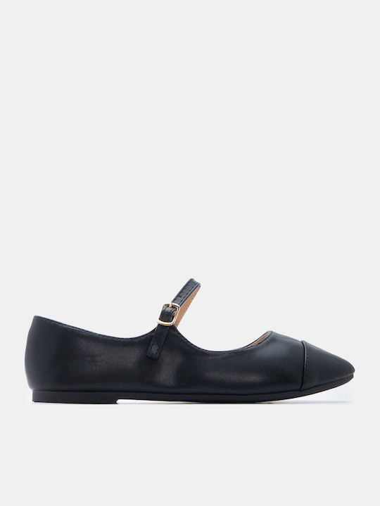 Luigi Damen Ballerinas Spitz zulaufend mit Riem...