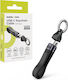 Mobile Origin Braided / Flat / Keychain Cablu Video USB-C Tată - USB-C 240W PD Negru 0.13m MO-UK-CB17-BLK