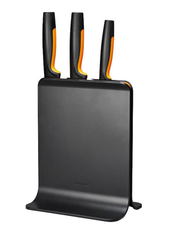 Fiskars Σετ Μαχαίρια με Βάση από Πλαστικό