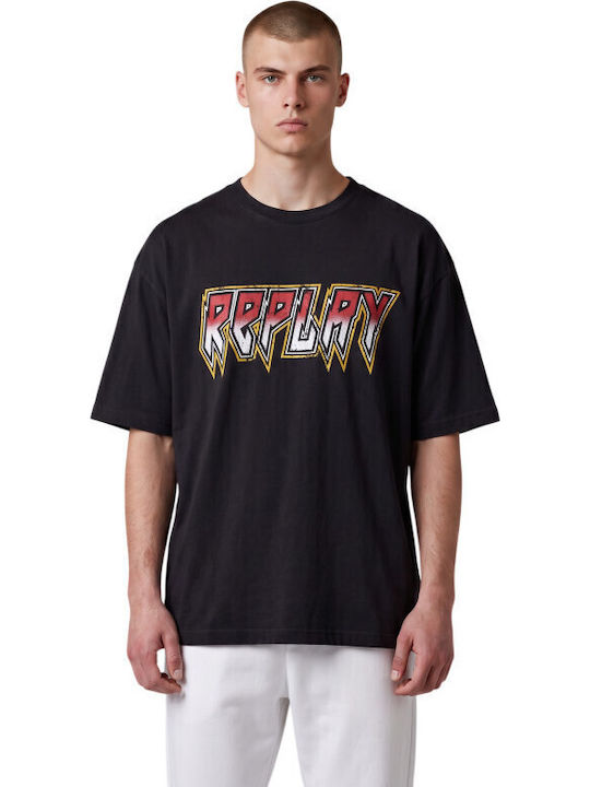 Replay T-shirt Black M12BF.003.00QMJ-C098