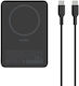Belkin BoostCharge Slim MagSafe Power Bank 5000mAh 7.5W mit USB-C Ausgangsanschlüsse Schwarz