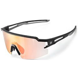 Rockbros Fahrradbrillen Mit Orangenem Rahmen Und Photochrom-Linsen