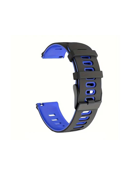 Wishbox Tragbares Band Soft Move Smart Xiaomi Uhr S1 Active 47mm|12cm|9,5cm Blau-Schwarz