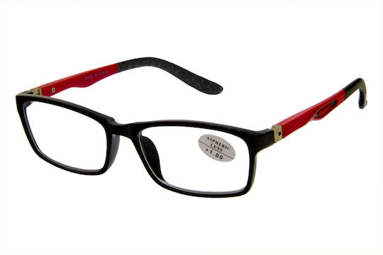 Sequoia Lesebrillen +2.00 in Schwarz Farbe 820schwarz-rot-235407