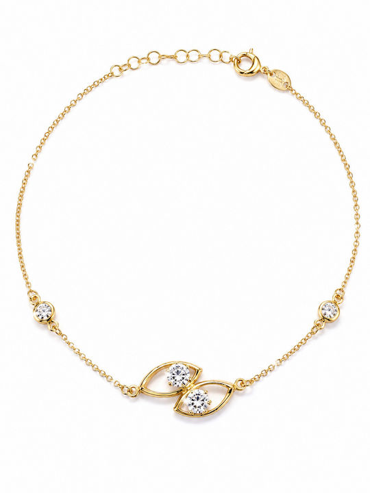 Ioannis Kosmima Damen Armband aus 9K Gold mit Zirkon