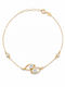 Ioannis Kosmima Damen Armband aus 9K Gold mit Zirkon