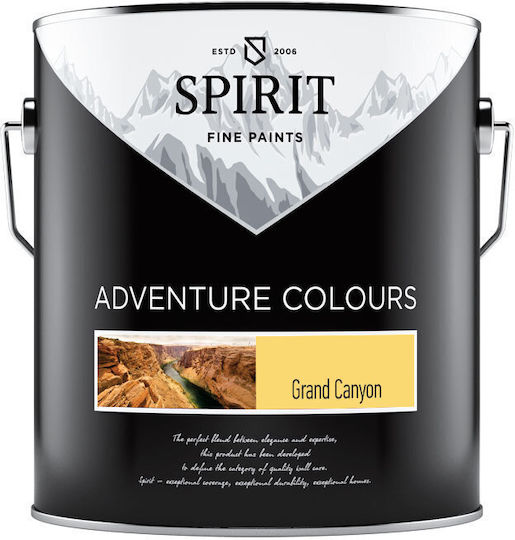 Стайна Латексова Пластмасова Боя Spirit Grand Canyon Покритие 13-15 Кв.м 41м²/л Устойчива На Мокро Измиване Търкане