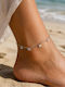 Fußarmband mit Zirkon
