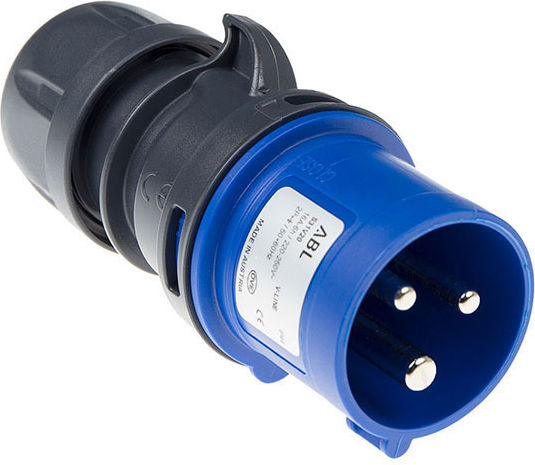 Intronics Φις Ρεύματος Commando Cee Power Connector 16a 230v Blau