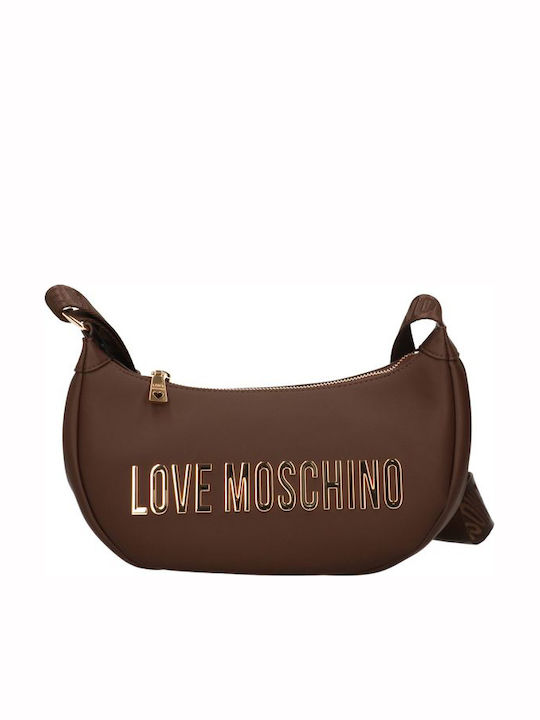 Moschino Γυναικεία Τσάντα Ώμου Καφέ