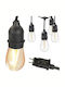 Verk Group Expandable Waterproof LED Garland Lights IP44 15m with 15 Bulbs Warm White