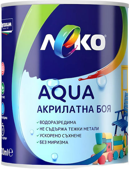 Leko Акрилна Боя За Вода Блестящ Онкс 0.6л