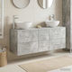 vidaXL Vanity Unit With Sink W49.5xD35xH63cm Grey